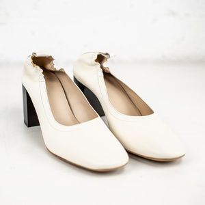 Everlane Day High Heel in size 9.5 color Bone
